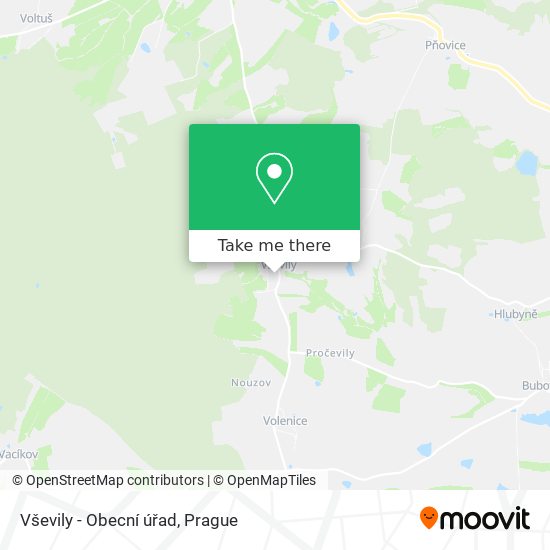 Vševily - Obecní úřad map