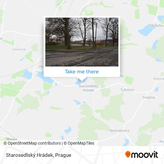 Starosedlský Hrádek map