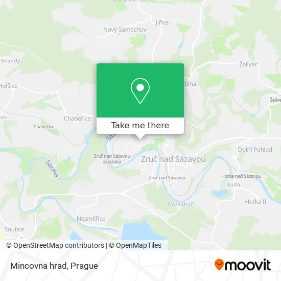 Карта Mincovna hrad
