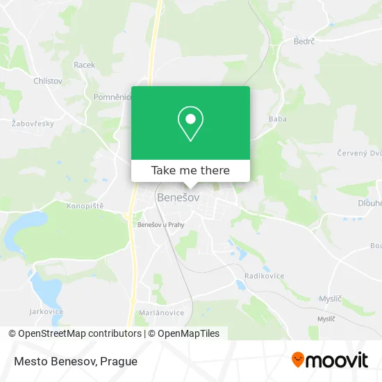 Карта Mesto Benesov