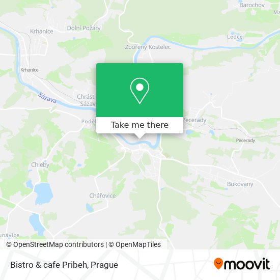 Bistro & cafe Pribeh map