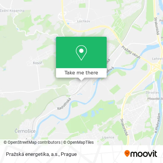 Карта Pražská energetika, a.s.