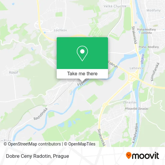 Карта Dobre Ceny Radotin