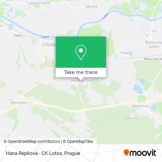 Hana Repková - CK Lotos map