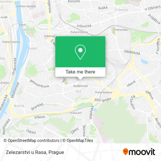 Карта Zelezarstvi u Rasa