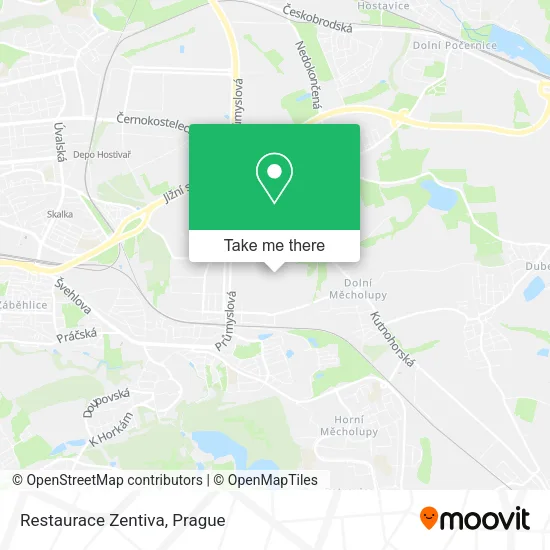 Карта Restaurace Zentiva