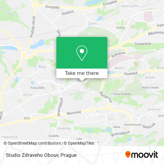 Studio Zdraveho Obouv map