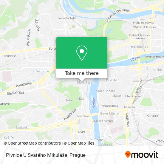 Pivnice U Svatého Mikuláše map