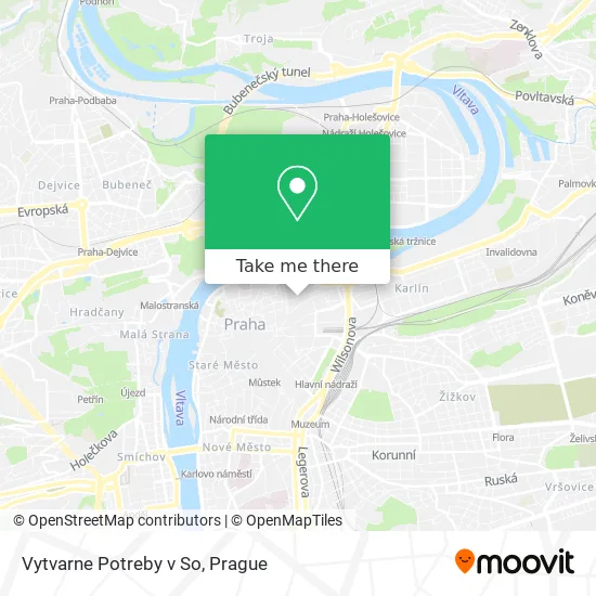 Карта Vytvarne Potreby v So