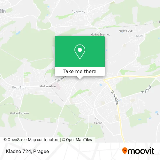 Карта Kladno 724