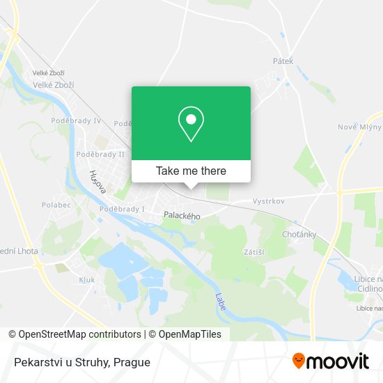 Карта Pekarstvi u Struhy