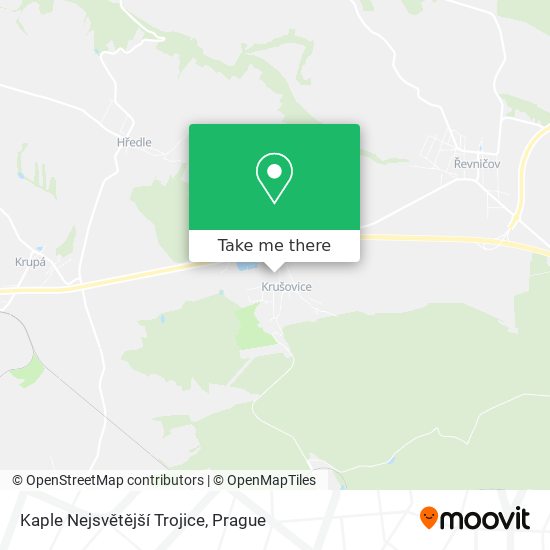 Kaple Nejsvětější Trojice map