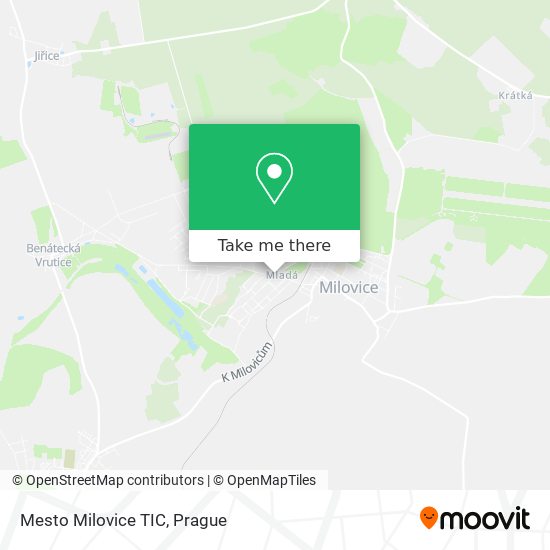 Mesto Milovice TIC map