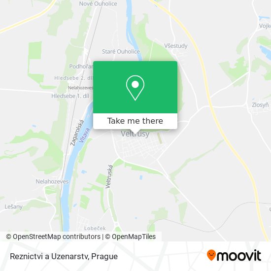 Reznictvi a Uzenarstv map