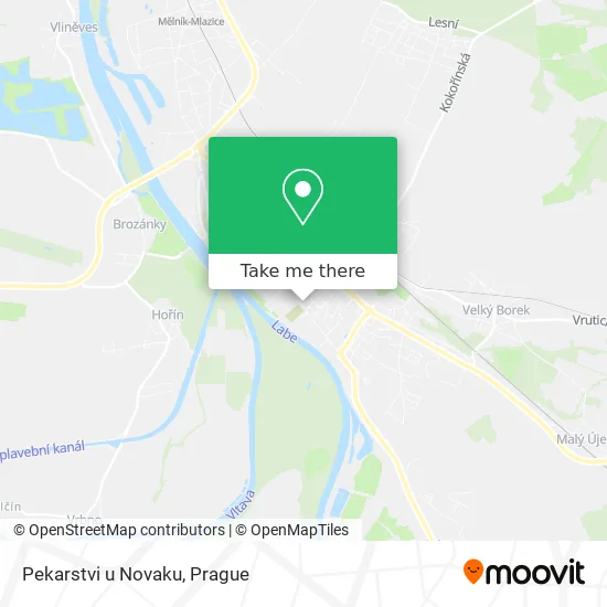 Карта Pekarstvi u Novaku