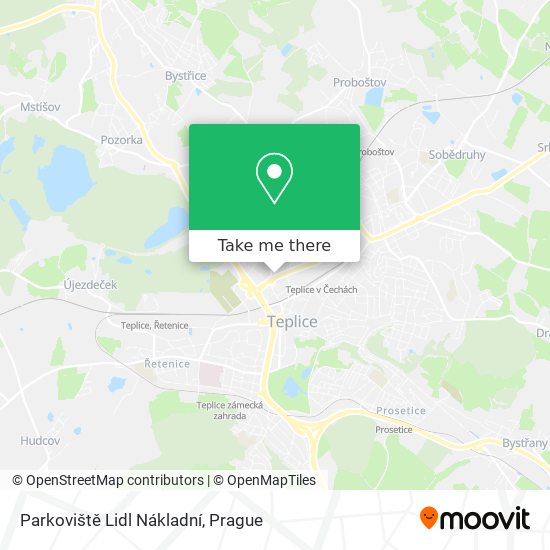 Parkoviště Lidl Nákladní map