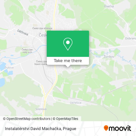 Instalatérství David Machačka map