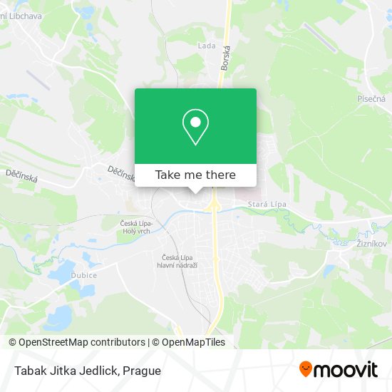 Карта Tabak Jitka Jedlick
