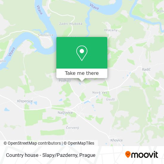 Карта Country house - Slapy/Pazderny