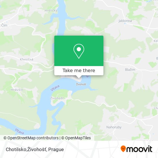 Chotilsko,Živohošť map