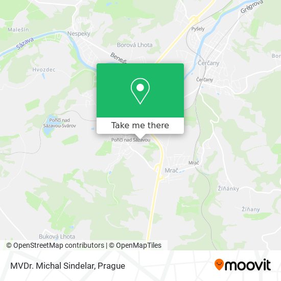 MVDr. Michal Sindelar map