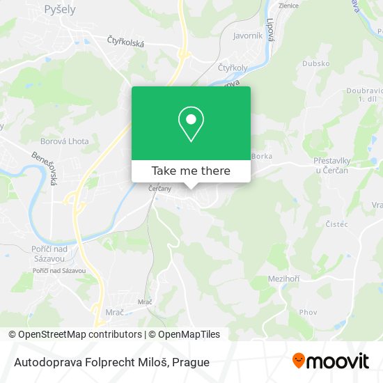 Autodoprava Folprecht Miloš map