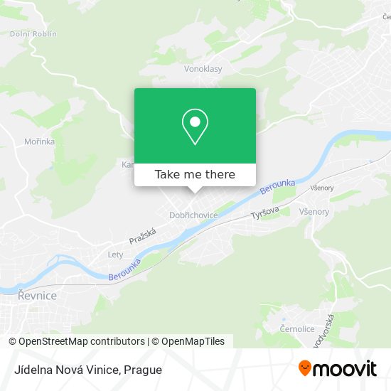 Jídelna Nová Vinice map