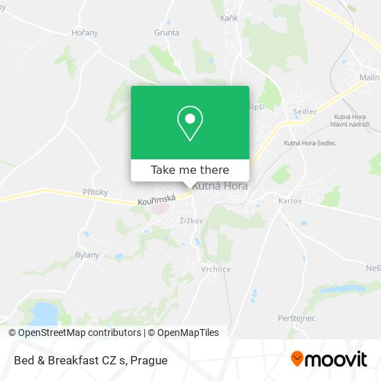 Bed & Breakfast CZ s map