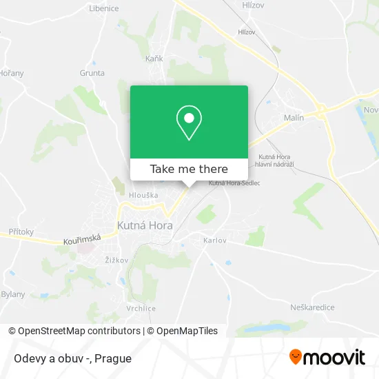 Карта Odevy a obuv -