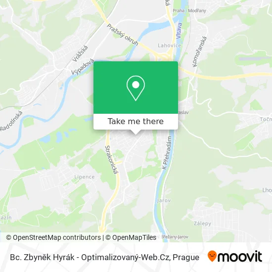 Карта Bc. Zbyněk Hyrák - Optimalizovaný-Web.Cz