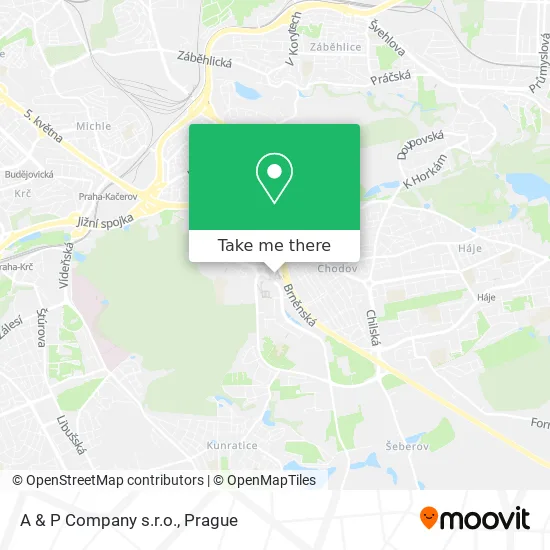 Карта A & P Company s.r.o.