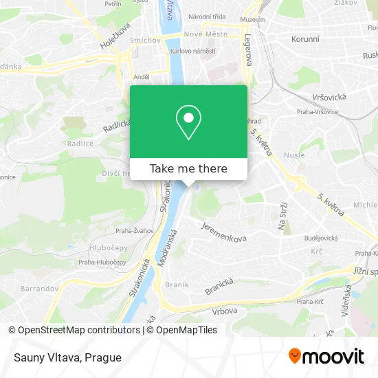 Карта Sauny Vltava