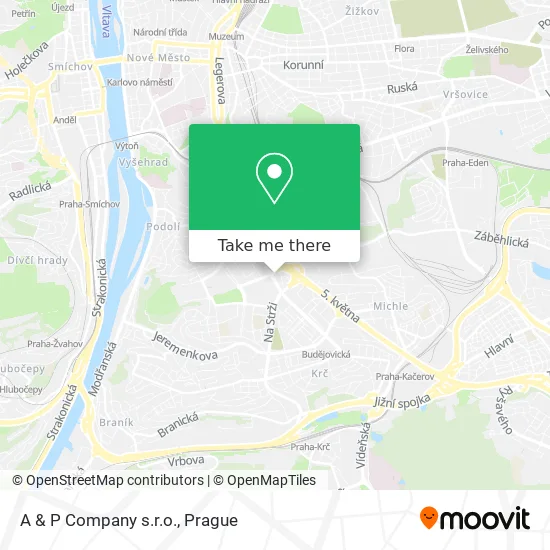 Карта A & P Company s.r.o.