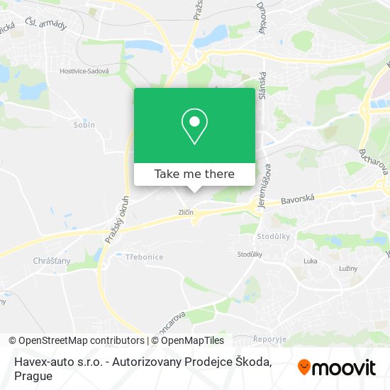 Havex-auto s.r.o. - Autorizovany Prodejce Škoda map