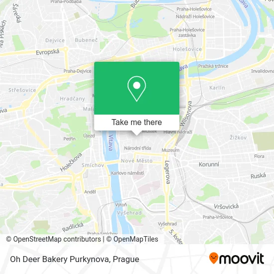 Карта Oh Deer Bakery Purkynova