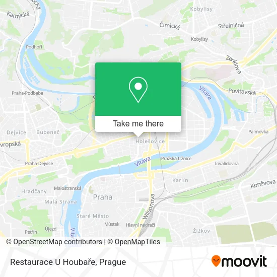 Карта Restaurace U Houbaře