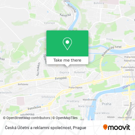 Česká Účetní a reklamní společnost map