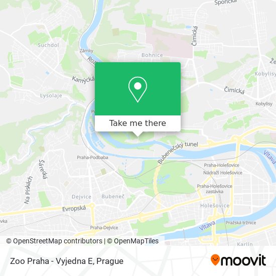 Zoo Praha - Vyjedna E map