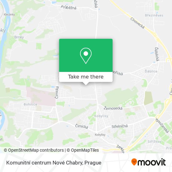 Komunitní centrum Nové Chabry map