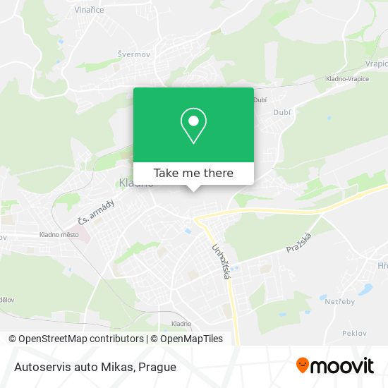 Autoservis auto Mikas map