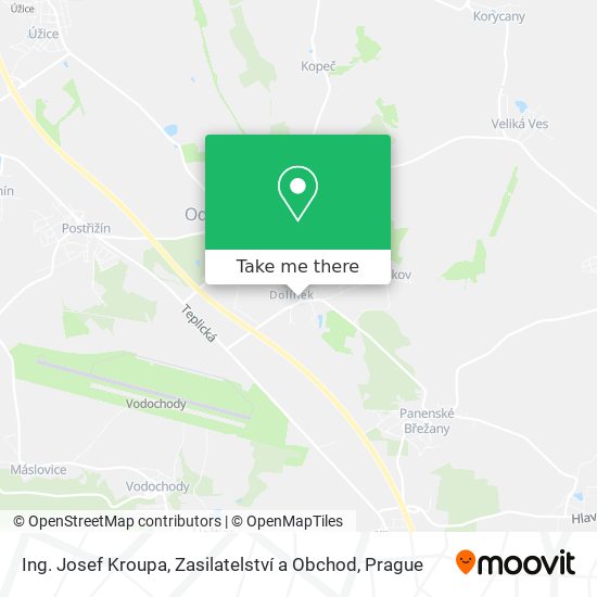 Ing. Josef Kroupa, Zasilatelství a Obchod map