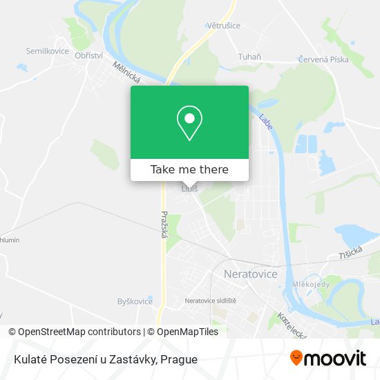 Kulaté Posezení u Zastávky map