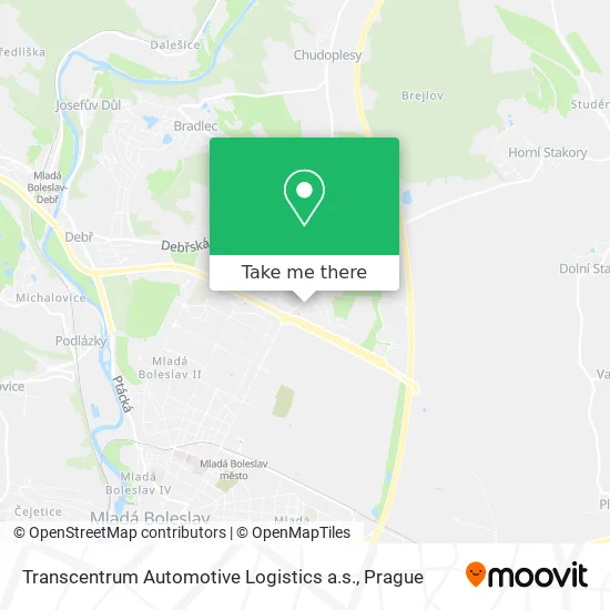 Карта Transcentrum Automotive Logistics a.s.