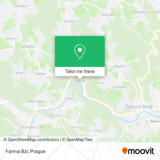 Farma Bzí map