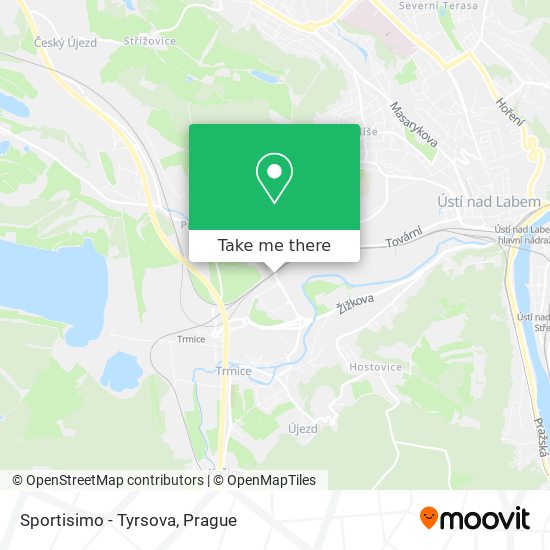 Sportisimo - Tyrsova map