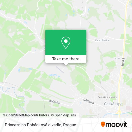 Princeznino Pohádkové divadlo map