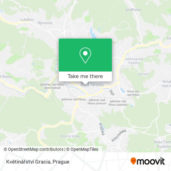 Květinářství Gracia map