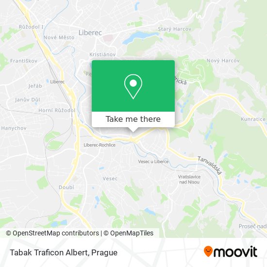 Tabak Traficon Albert map