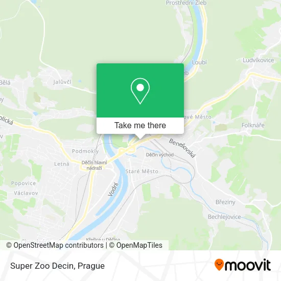 Карта Super Zoo Decin