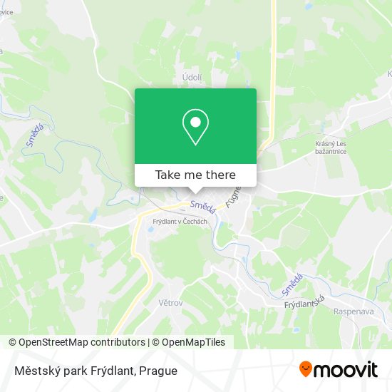 Карта Městský park Frýdlant